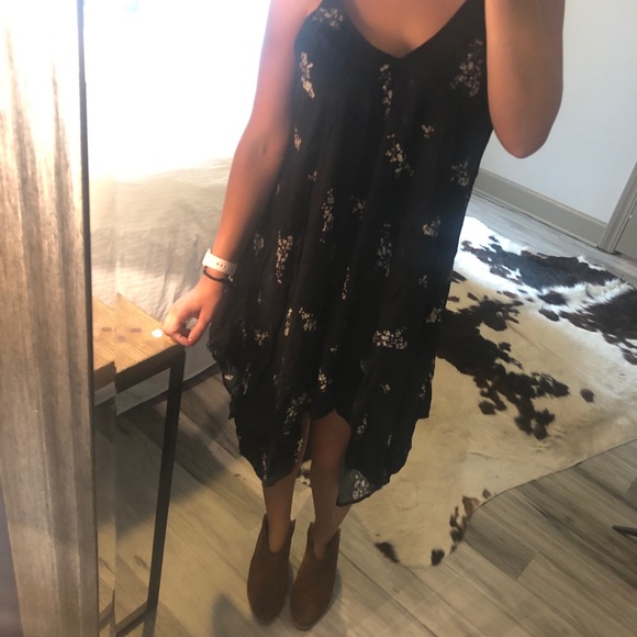 lovestitch Dresses & Skirts - Black Floral Boho Dress